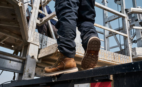 Men's Cincinnati 8" Waterproof 90° Heel Boot (Carbon Toe)  |  Belgian/Sandshell